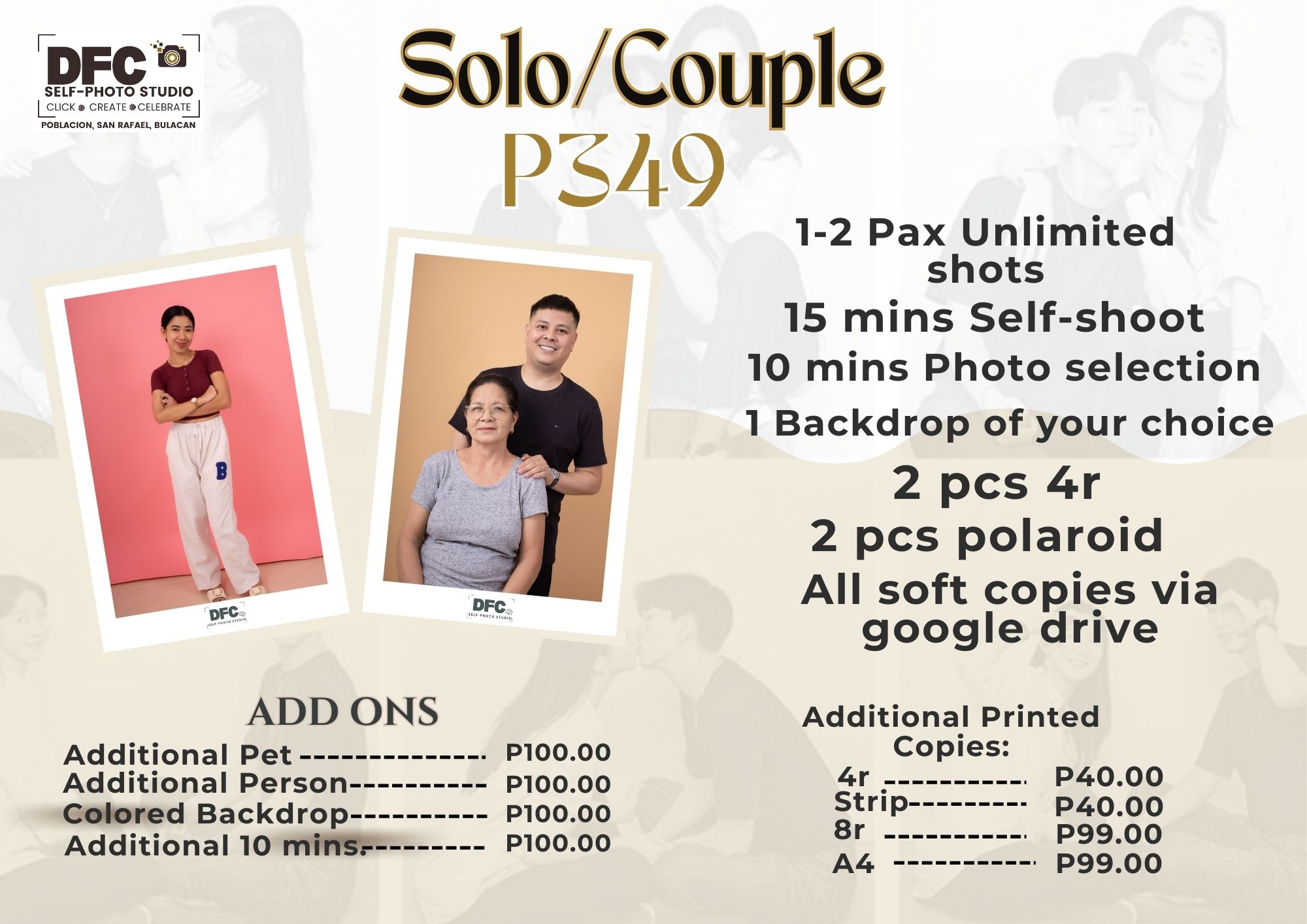 Solo or Couple Shoot